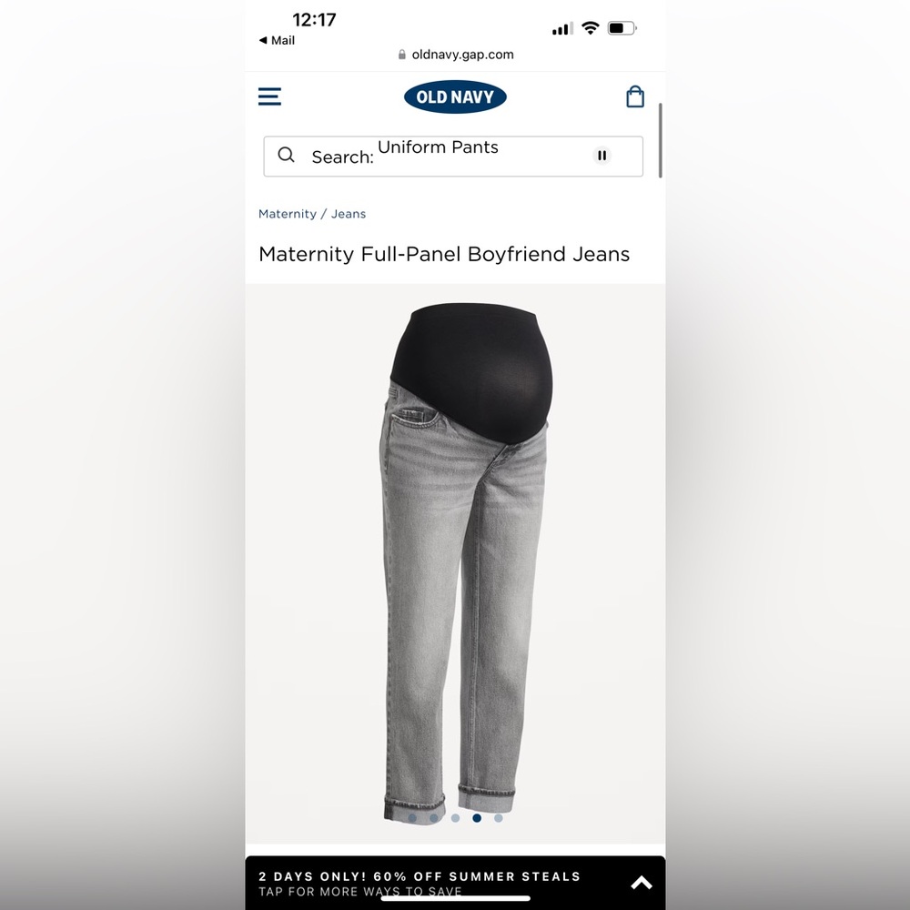 Brand new maternity gray jeans size 20